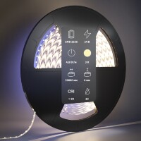 Maytoni 201015 Cветодиодная лента 50 метров, ширина 8мм серия ULTRA SMD2835 24V 4.8Вт/м 500Лм/м 3000К IP20 CRI90 120° кратность резки 100мм, раб. температура -30...+60°С
