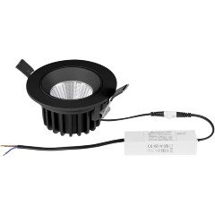 Lightstar SOFFI 212447IP65 Черный круглый встраиваемый поворотный влагозащищенный светильник диаметром 8.5см, с CCT переключателем цветовой температуры на драйвере, 10Вт 3000;4000;6000К 920Лм CRI90 38° IP65 Lightstar SOFFI 212447IP65 Черный круглый встраиваемый поворотный влагозащищенный светильник диаметром 8.5см, с CCT переключателем цветовой температуры на драйвере, 10Вт 3000;4000;6000К 920Лм CRI90 38° IP65