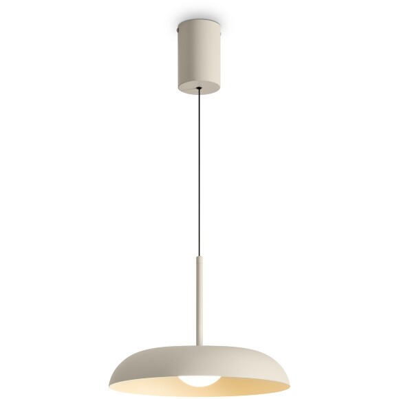 Freya Movement Freya FR5602PL-L5W1 Светильник подвесной светодиодный, с фиксируемой высотой, бежевое основание и металлический плафон диаметром 30см, CCT перекл. цветовой температуры, 9Вт 2700;3000;4000K 600Лм CRI80 120° IP20 220V