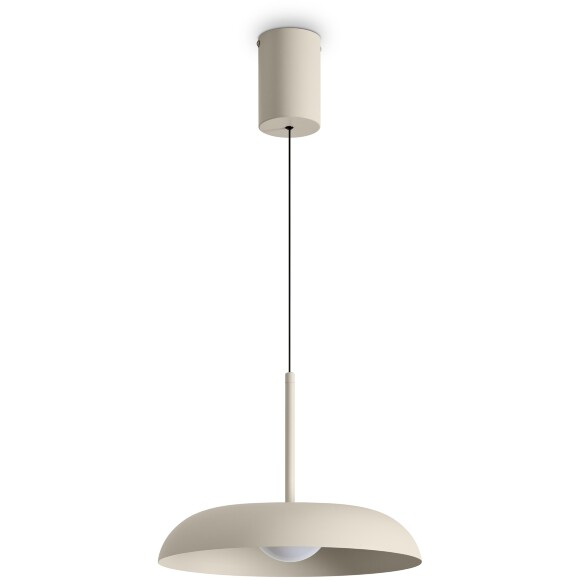 Freya Movement Freya FR5602PL-L5W1 Светильник подвесной светодиодный, с фиксируемой высотой, бежевое основание и металлический плафон диаметром 30см, CCT перекл. цветовой температуры, 9Вт 2700;3000;4000K 600Лм CRI80 120° IP20 220V