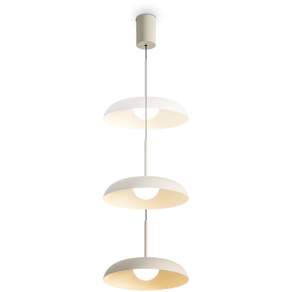 Freya Movement Freya FR5602PL-L5W1 Светильник подвесной светодиодный, с фиксируемой высотой, бежевое основание и металлический плафон диаметром 30см, CCT перекл. цветовой температуры, 9Вт 2700;3000;4000K 600Лм CRI80 120° IP20 220V