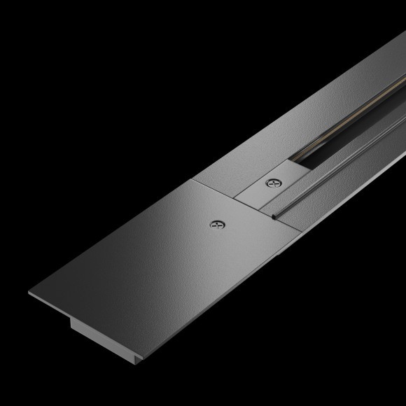 2м черный встраиваемый в ГКЛ однофазный шинопровод Maytoni TRX004-112B