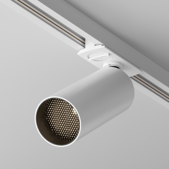 Однофазный двужильный светодиодный дим. по TRIAC трековый светильник Maytoni Unity TR021-1-12W3K-W-D-W Focus LED 3000К 900Лм CRI90+ 50° 12Вт