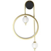 Бра Crystal Lux RODRIGO AP20W LED BLACK/GOLD