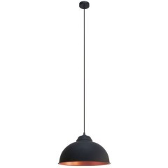 49247 Подвес TRURO 2, 1х60W (E27), ?370, H1100, сталь, черный, медный 49247 Подвес TRURO 2, 1х60W (E27), ?370, H1100, сталь, черный, медный