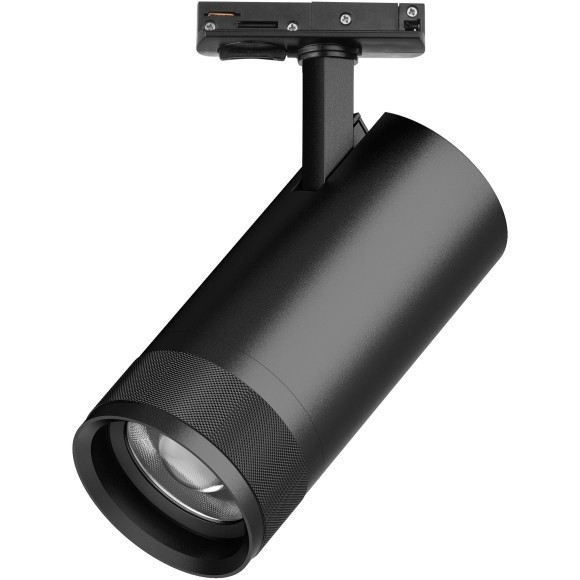 Трековый черный однофазный двужильный светильник 30W 2100Лм 20-55град с плоским креплением Canno Pro Lightstar C4307SS Трековый черный однофазный двужильный светильник 30W 2100Лм 20-55град с плоским креплением Canno Pro Lightstar C4307SS