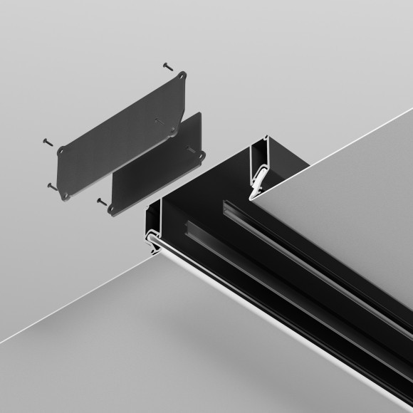 Торцевая заглушка 2шт черная (для профиля-ниши ALM-9940-SC-B-2M) Maytoni ALM012EC-SC-B