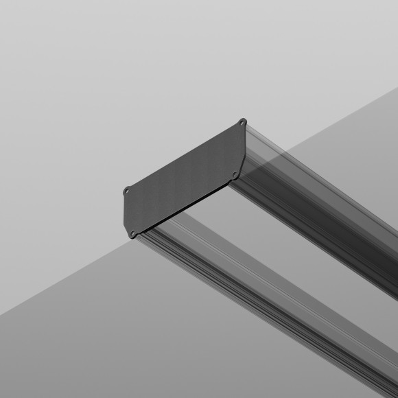 Торцевая заглушка 2шт черная (для профиля-ниши ALM-9940-SC-B-2M) Maytoni ALM012EC-SC-B