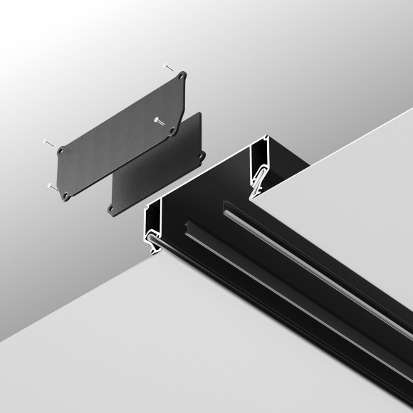 Торцевая заглушка 2шт черная (для профиля-ниши ALM-9940-SC-B-2M) Maytoni ALM012EC-SC-B