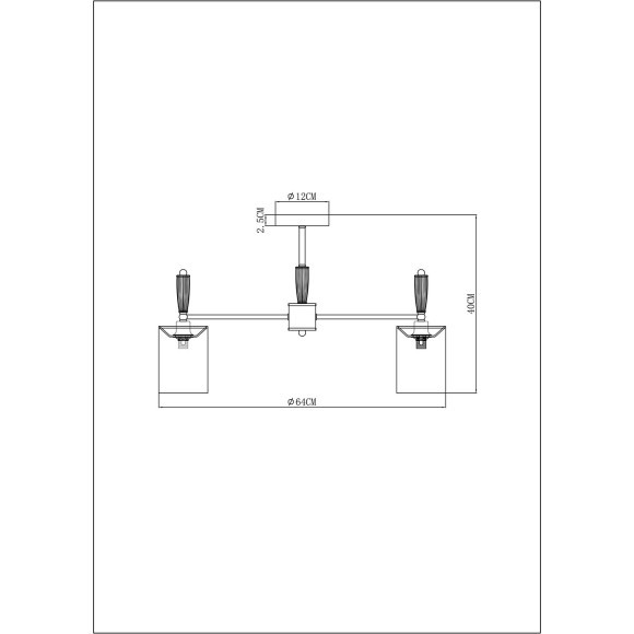 Люстра на штанге Arte Lamp WAVERLEY A4102PL-5PB Люстра на штанге Arte Lamp WAVERLEY A4102PL-5PB