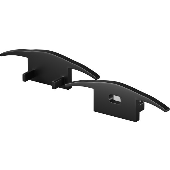 Mayotni 642086 Черные торцевые заглушки 2шт (для профиля ALM-3710-S-2M арт 636023)