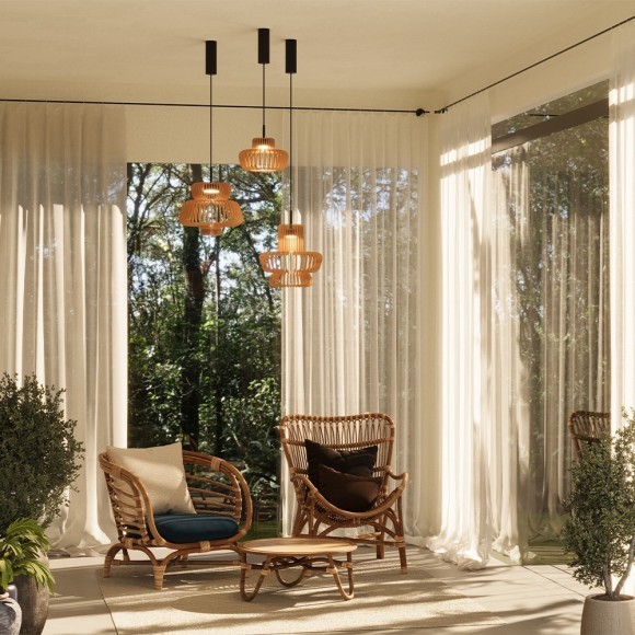 MOD465PL-L12BK2 Подвесной светодиодный светильник со ступенчатым (выключателем) изменением цвет. температуры Maytoni Namiki MOD465PL-L12BK2 Подвесной светодиодный светильник со ступенчатым (выключателем) изменением цвет. температуры Maytoni Namiki