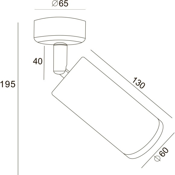 Накладной потолочный светильник Maytoni C017CW-01MG FOCUS под лампу 1xGU10 50W