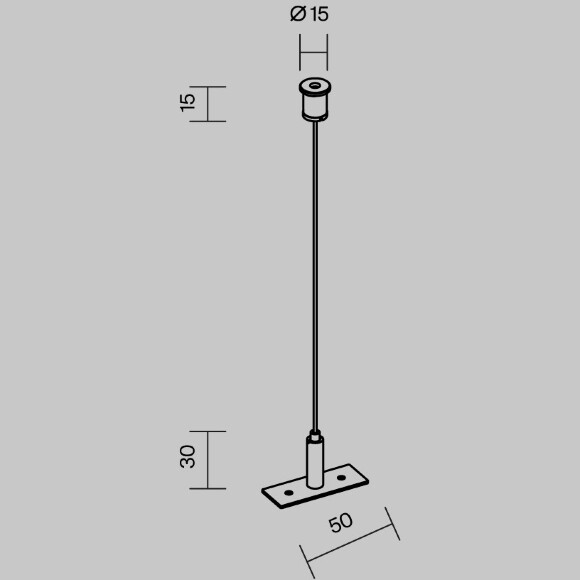 Гибкий подвес для уличной трековой системы Maytoni Elasity IP O-TR001-PW-H2M