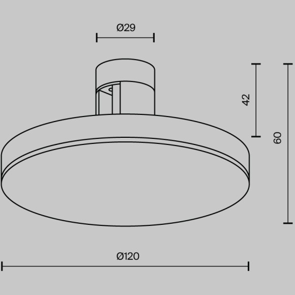 Трековый светильник Plato Flarity Ra90 Lm150 3000K 7Вт 120° TR152-1-7W3K-PT