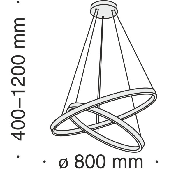 Подвесной светильник Maytoni Rim LED 4000K Ra90 Lm2150 220V  MOD058PL-L74B4K