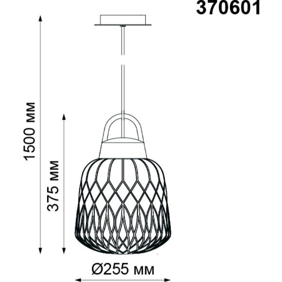 Уличный подвесной светильник Novotech 370601 Conte IP44 под лампу 1xE27 60W