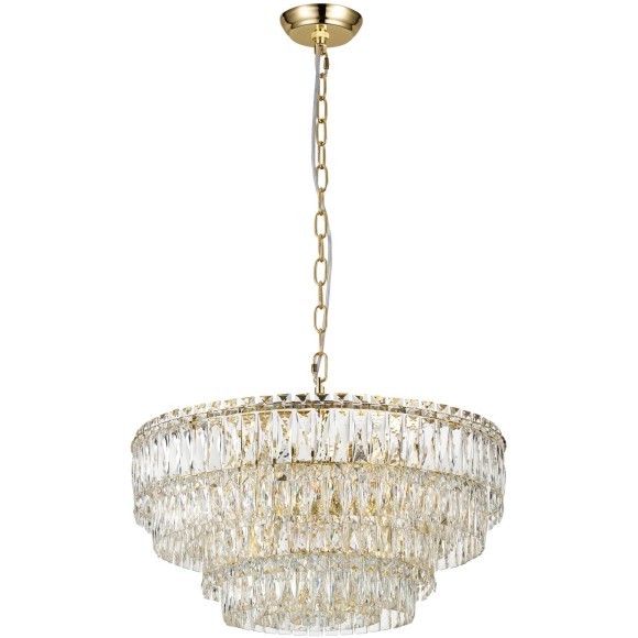 Люстра подвесная классическая хрустальная под лампы E14 Favourite 4781-12P