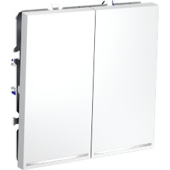 VLS020202 Выключатель встраиваемый с подсветкой двухклавишный белого матового цвета 10А (2200 Ватт) VOLTUM S70 (белый матовый) VLS020202 Выключатель встраиваемый с подсветкой двухклавишный белого матового цвета 10А (2200 Ватт) VOLTUM S70 (белый матовый)