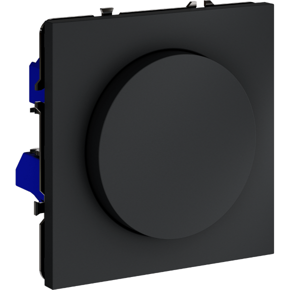 VLS070307 Диммер (светорегулятор) поворотно-нажимной 600 Ватт, графитового цвета VOLTUM S70 (графит)