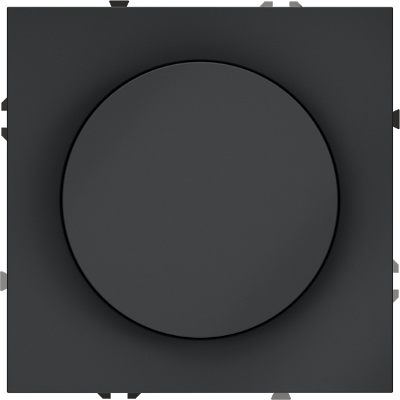 VLS070307 Диммер (светорегулятор) поворотно-нажимной 600 Ватт, графитового цвета VOLTUM S70 (графит)