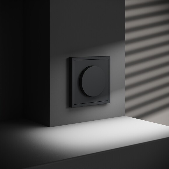 VLS070307 Диммер (светорегулятор) поворотно-нажимной 600 Ватт, графитового цвета VOLTUM S70 (графит)