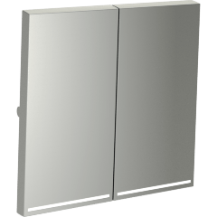 VLS000405 Клавиши стального цвета для выключателя и переключателя двухклавишного с подсветкой VOLTUM S70 (сталь)