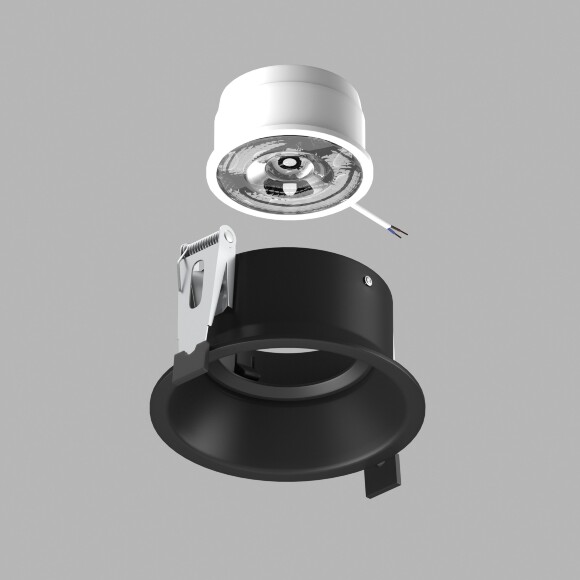 Lightstar 214607-SOLO Черный круглый встраиваемый светильник с углублением, диаметром 8.3 см, под лампу GU10, GU5.3 или LED модуль формата MR16, цоколи не идут в комплекте Lightstar 214607-SOLO Черный круглый встраиваемый светильник с углублением, диаметром 8.3 см, под лампу GU10, GU5.3 или LED модуль формата MR16, цоколи не идут в комплекте