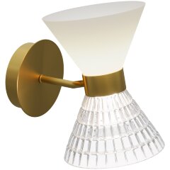 SL2004.301.02 Светильник настенный ST-Luce латунь/прозрачный, белый, латунь G9 LED 2*5W SPIRIT SL2004.301.02 Светильник настенный ST-Luce латунь/прозрачный, белый, латунь G9 LED 2*5W SPIRIT