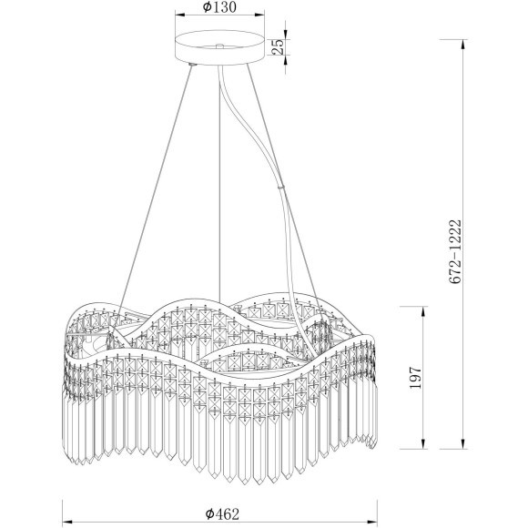 Люстра подвесная Maytoni DIA201PL-06G Gracia под лампы 6xE14 40W Люстра подвесная Maytoni DIA201PL-06G Gracia под лампы 6xE14 40W
