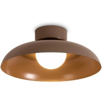 Freya Movement FR5602CL-L10BR Потолочный светодиодный светильник диаметром 30см, с металлическим коричневым плафоном, CCT переключение цветовой температуры на драйвере, LED 10Вт 2700;3000;4000К CRI80 120° IP20 220В