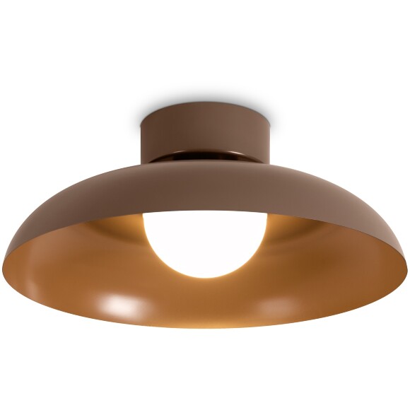 Freya Movement FR5602CL-L10BR Потолочный светодиодный светильник диаметром 30см, с металлическим коричневым плафоном, CCT переключение цветовой температуры на драйвере, LED 10Вт 2700;3000;4000К CRI80 120° IP20 220В