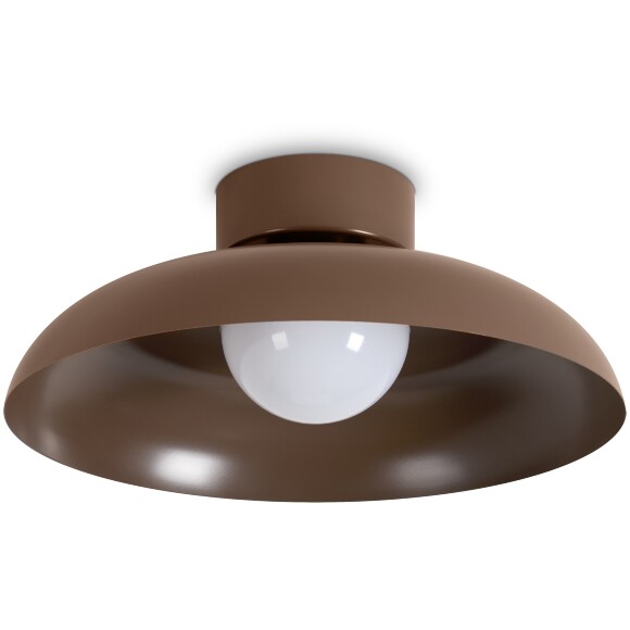 Freya Movement FR5602CL-L10BR Потолочный светодиодный светильник диаметром 30см, с металлическим коричневым плафоном, CCT переключение цветовой температуры на драйвере, LED 10Вт 2700;3000;4000К CRI80 120° IP20 220В