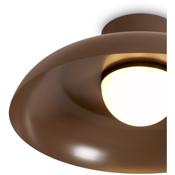 Freya Movement FR5602CL-L10BR Потолочный светодиодный светильник диаметром 30см, с металлическим коричневым плафоном, CCT переключение цветовой температуры на драйвере, LED 10Вт 2700;3000;4000К CRI80 120° IP20 220В