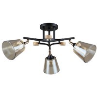Потолочная люстра со стеклянными плафонами Arte Lamp GLASSY A5078PL-3BK лампы E27 3шт
