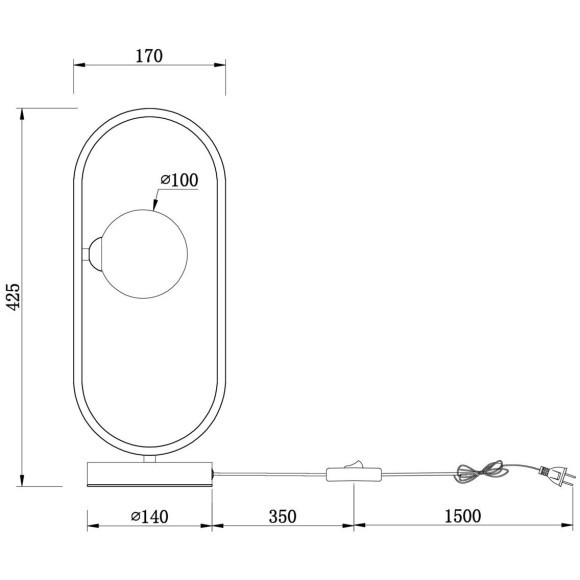 Настольный светильник Freya FR5233TL-01BS