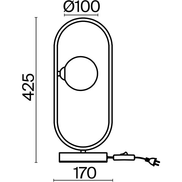 Настольный светильник Freya FR5233TL-01BS