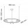 Подвесной светильник кольцом Maytoni MOD102PL-L42B Satellite светодиодный 6xLED 42W