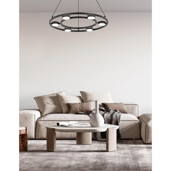 8340/8 MODERNI Люстра подвесная LED GX53 56W 220V Lumion TORINA