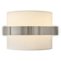 Настенный никелевый светильник (бра) с тканевым плафоном под лампу Е14 Freya Bride FR5367WL-02N