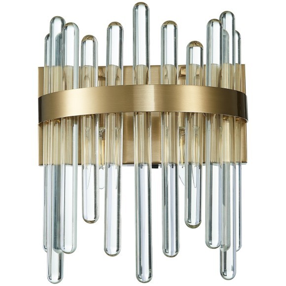 SL1167.301.02 Бра ST-Luce Латунь/Латунь, Прозрачный E14 2*40W TELLURIO SL1167.301.02 Бра ST-Luce Латунь/Латунь, Прозрачный E14 2*40W TELLURIO