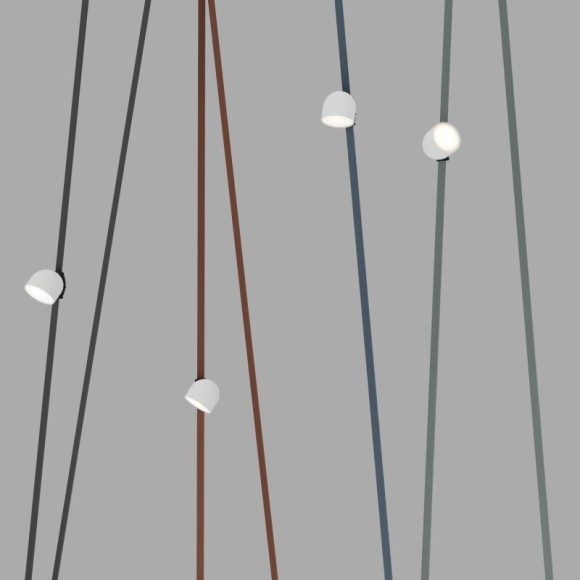 DK5642-WH+BK Поворотный светильник для трека-ремня Belty Smart, серия Spot, со светодиодом, D100*H107мм, 48V DC, 12W, RA90, 120°, 3000-5700K, IP20, белый с черным, алюминий