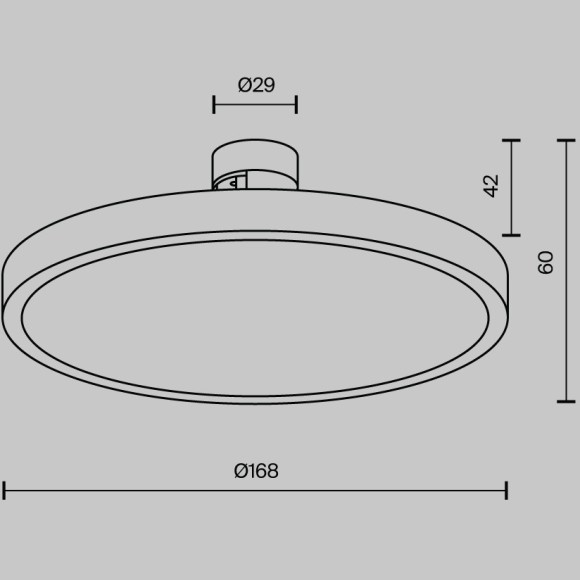 Трековый светильник Maytoni Plato Flarity Ra90 Lm590 3000K 10Вт 120° TR153-1-10W3K-PT