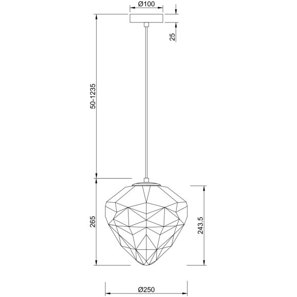 Подвесной светильник Maytoni P053PL-01PK