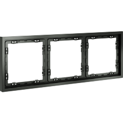 VLS100306 Рамка пластиковая для электрических изделий титанового цвета VOLTUM серии S70 на 3 поста (титан)