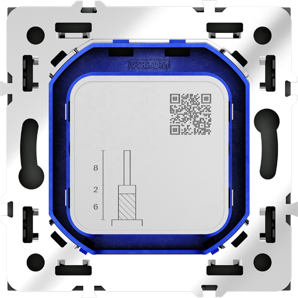 VLS060407 Розетка телевизионная оконечная для кабелей RG 6 - SAT 50 - SAT 703 - DG 113 (TV+SAT) (Телевизионный + Спутниковый) графитового цвета VOLTUM S70 (графит)