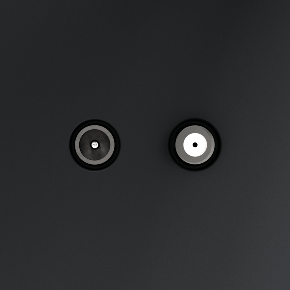 VLS060407 Розетка телевизионная оконечная для кабелей RG 6 - SAT 50 - SAT 703 - DG 113 (TV+SAT) (Телевизионный + Спутниковый) графитового цвета VOLTUM S70 (графит)