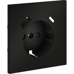 VLS001008 Накладка для розетки с заземлением и защитными шторками, с зарядкой от USB (ТИП С + ТИП A) черного матового цвета VOLTUM S70 (черный матовый) VLS001008 Накладка для розетки с заземлением и защитными шторками, с зарядкой от USB (ТИП С + ТИП A) черного матового цвета VOLTUM S70 (черный матовый)
