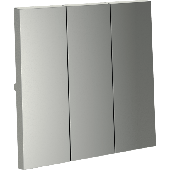 VLS000505 Клавиши для выключателя и переключателя трехклавишного стального цвета VOLTUM S70 (сталь)