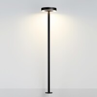 Odeon Light DISC 7189/6GLA Ландшафтный уличный светильник с поворотным плафоном из черного матового металла, возможность установки на колышек в землю, IP65 LED 6Вт 3000K CRI80 110° 220В